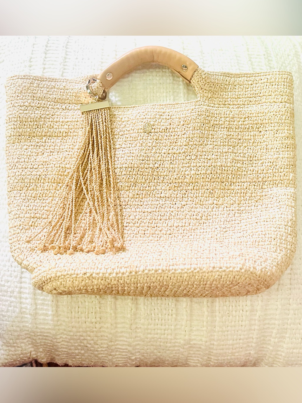 Helen Kaminski Raffia Woven Tote — image 3 of 8